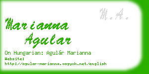 marianna agular business card