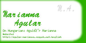 marianna agular business card